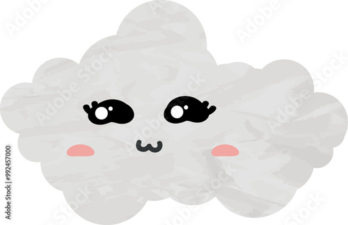 cute cloud paper art