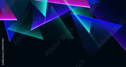 Geometric shapes in vibrant colors, creating a visually stimulating abstract composition