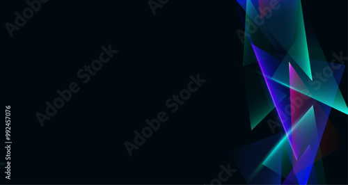 Geometric shapes in vibrant colors, creating a visually stimulating abstract composition