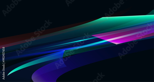 Geometric shapes in vibrant colors, creating a visually stimulating abstract composition