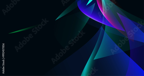 Geometric shapes in vibrant colors, creating a visually stimulating abstract composition