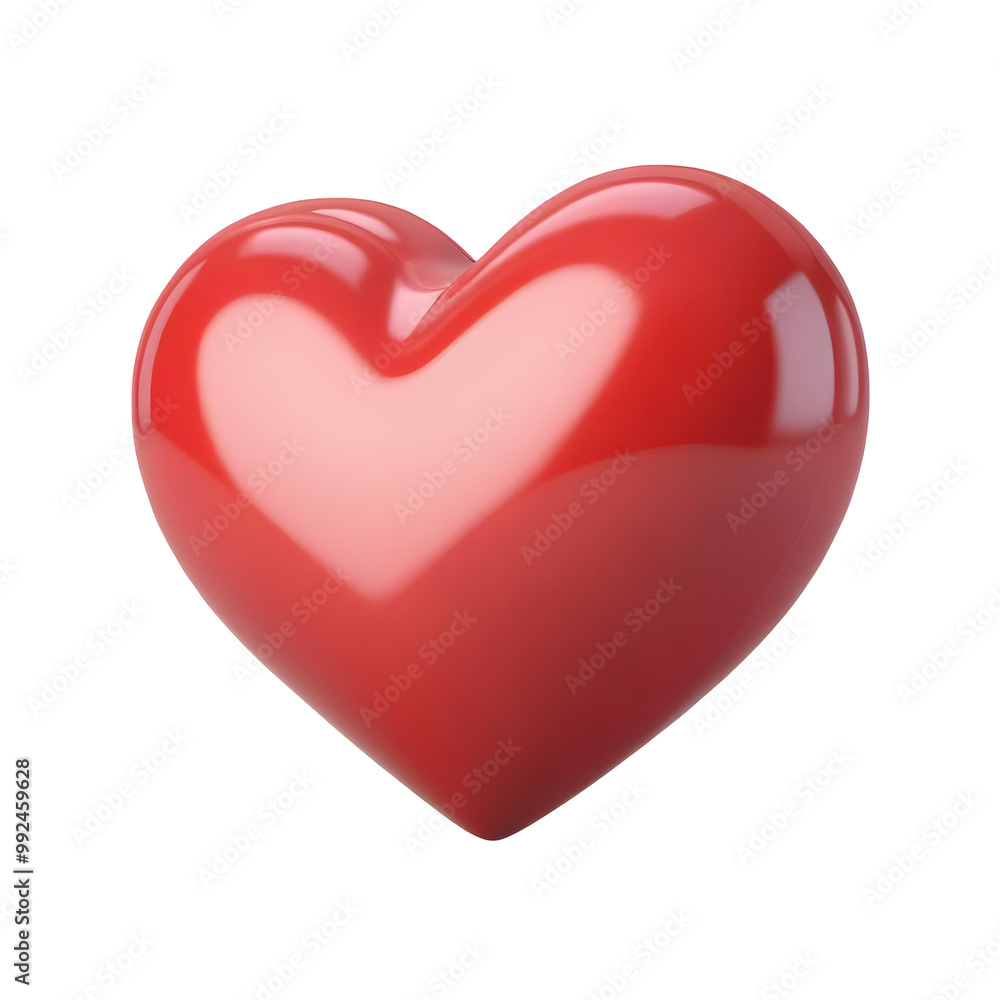Red heart on transparent background. 3D rendering. Valentine's day. Red heart on transparent background. 3D rendering. Valentine's day.