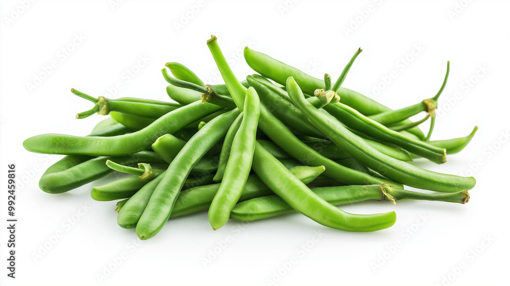 fresh beans isolated on white background fresh beans isolated on white background