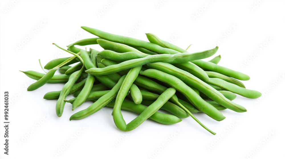 fresh beans isolated on white background fresh beans isolated on white background