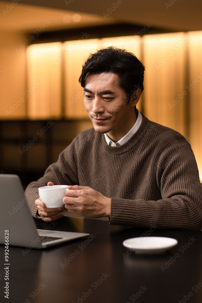 Businessman Working From Home Businessman Working From Home