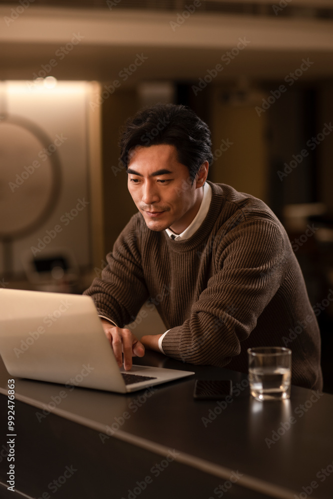 Businessman Working From Home Businessman Working From Home