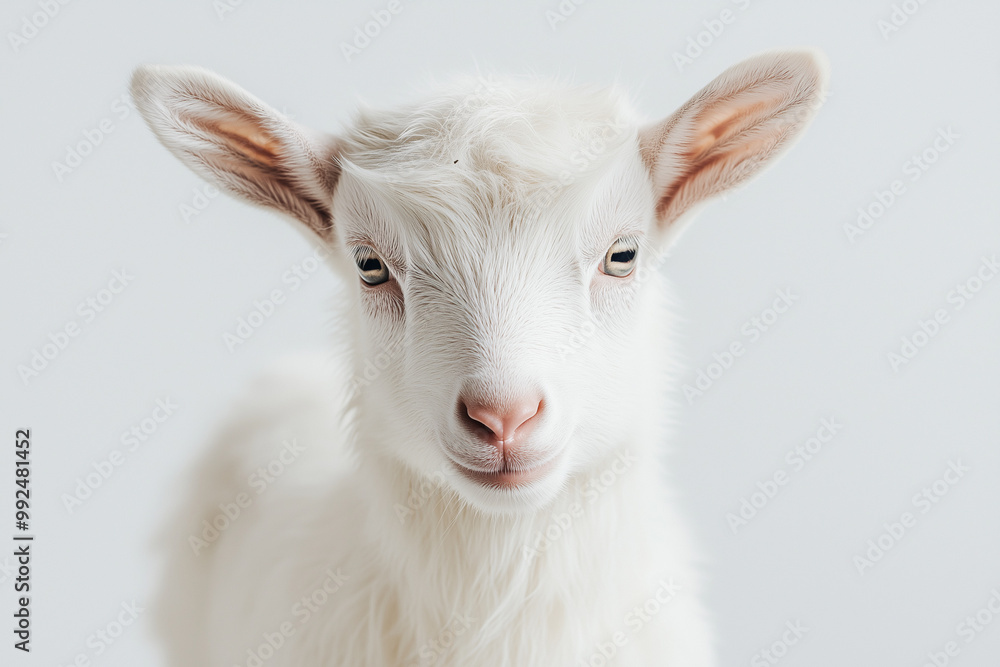 Baby Goat Portrait'
A portrait of a young goat with large ears and soft fur. Baby Goat Portrait'
A portrait of a young goat with large ears and soft fur.