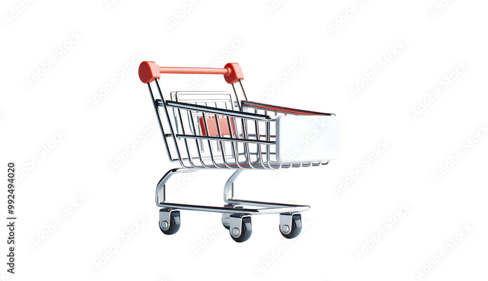 shopping carts in metal and plastic, isolated on a light background, ideal for representing retail, e-commerce, and consumer purchasing in a clean and modern design. shopping carts in metal and plastic, isolated on a light background, ideal for representing retail, e-commerce, and consumer purchasing in a clean and modern design.