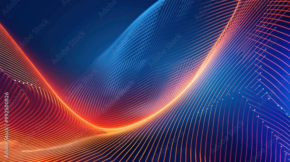 Abstract 3d rendering background with futuristic lines AI generated image Abstract 3d rendering background with futuristic lines AI generated image