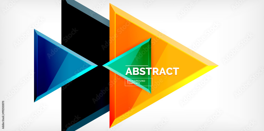 Abstract background - glossy triangles. Vector Illustration For Wallpaper, Banner, Background, Card, Book Illustration, landing page Abstract background - glossy triangles. Vector Illustration For Wallpaper, Banner, Background, Card, Book Illustration, landing page