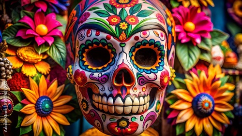 Dia de los Muertos Face Mask Design