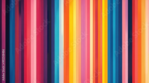 Vibrant Abstract Vertical Stripes in Multicolor Pattern - Modern and Colorful Background Design