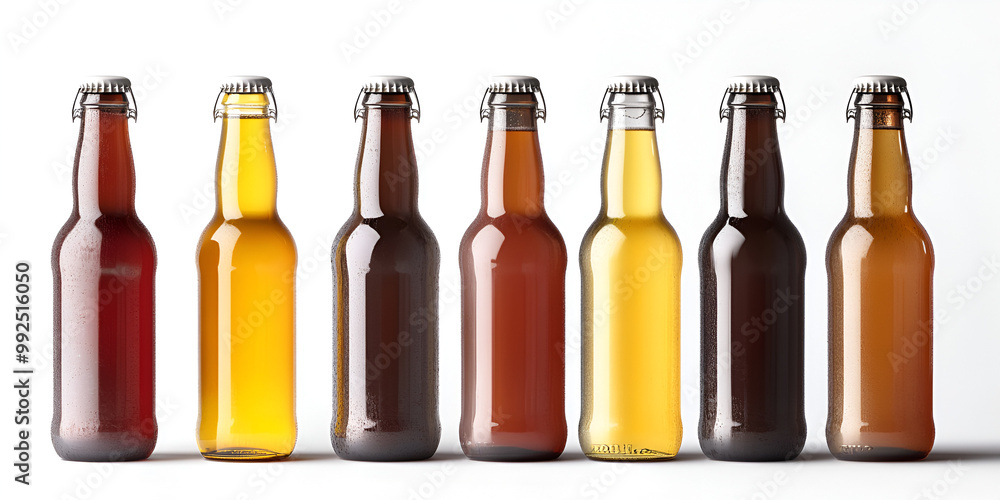 Variety of Beer Bottles Variety of Beer Bottles