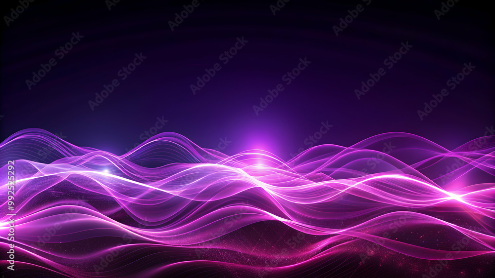 Glowing purple waves against dark backdrop, purple, glowing, waves, abstract, mysterious, surreal, background, vibrant Glowing purple waves against dark backdrop, purple, glowing, waves, abstract, mysterious, surreal, background, vibrant