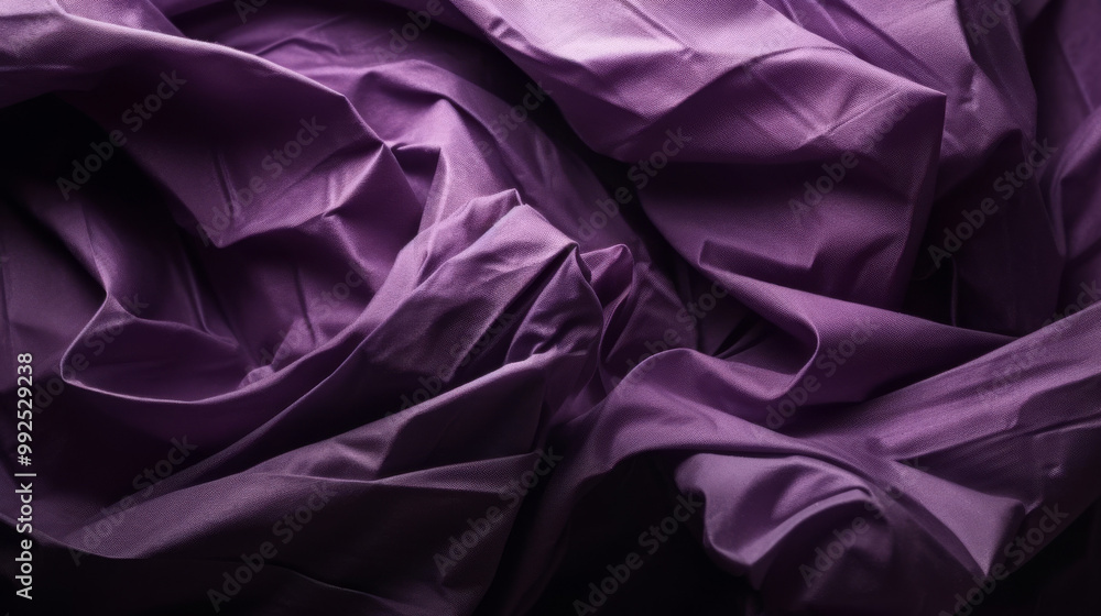Obraz premium Purple Silk Fabric Draped Background Texture