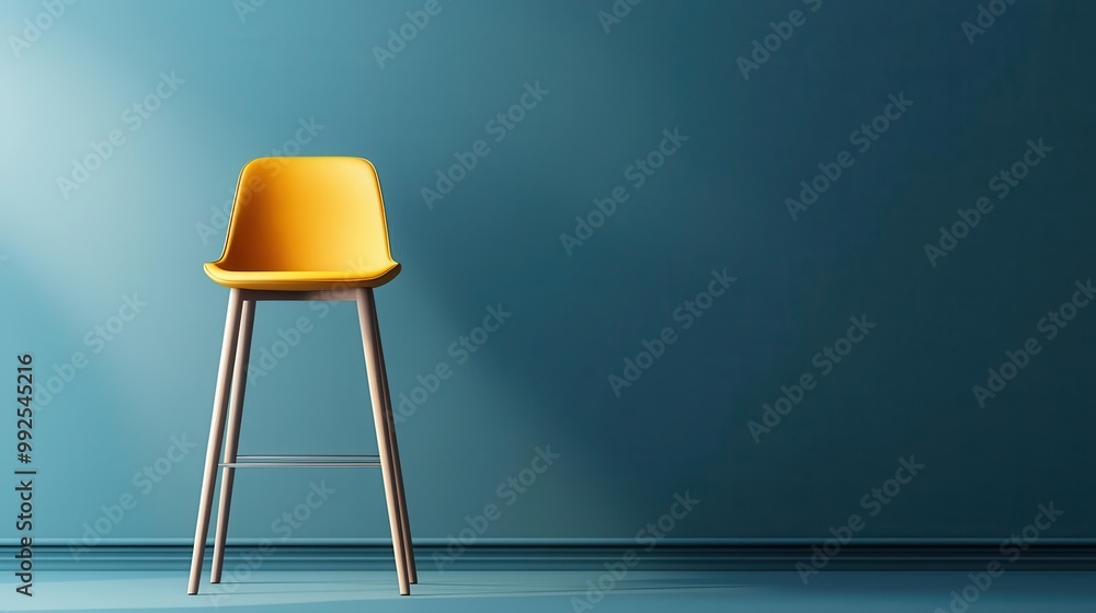 High chair with a minimalist silhouette and a soft, wipeable leatherette cushion, wipeable cushion, hassle-free cleaning High chair with a minimalist silhouette and a soft, wipeable leatherette cushion, wipeable cushion, hassle-free cleaning