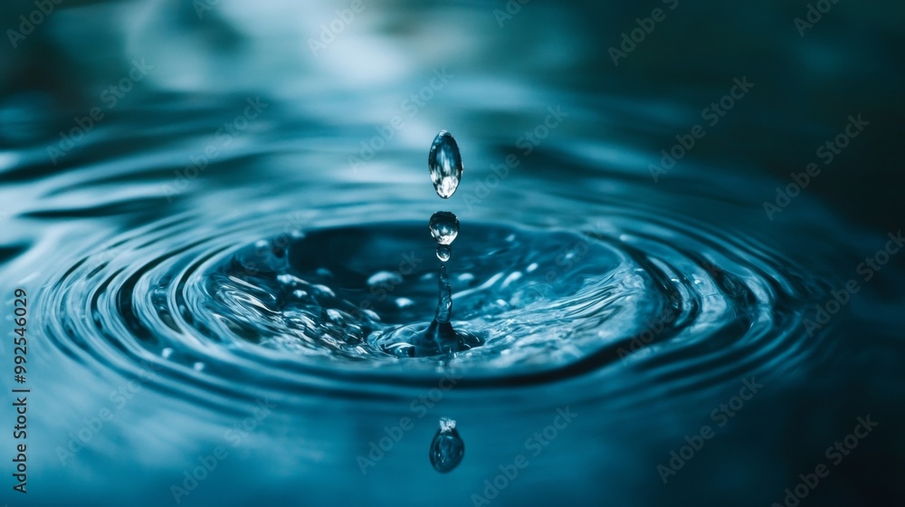 Water Droplet Conservation. Eco-Friendly Concept for Sustainability and Environmental Awareness Water Droplet Conservation. Eco-Friendly Concept for Sustainability and Environmental Awareness