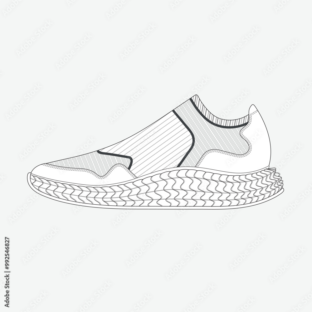 Women sneakers vector design mockup template Women sneakers vector design mockup template