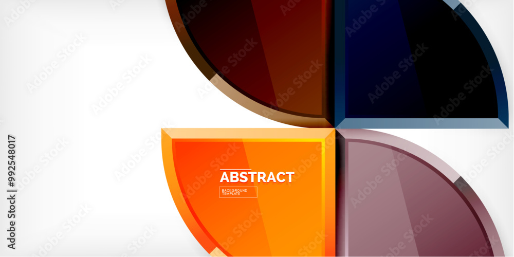 Glossy circles geometric background. Vector Illustration For Wallpaper, Banner, Background, Card, Book Illustration, landing page Glossy circles geometric background. Vector Illustration For Wallpaper, Banner, Background, Card, Book Illustration, landing page