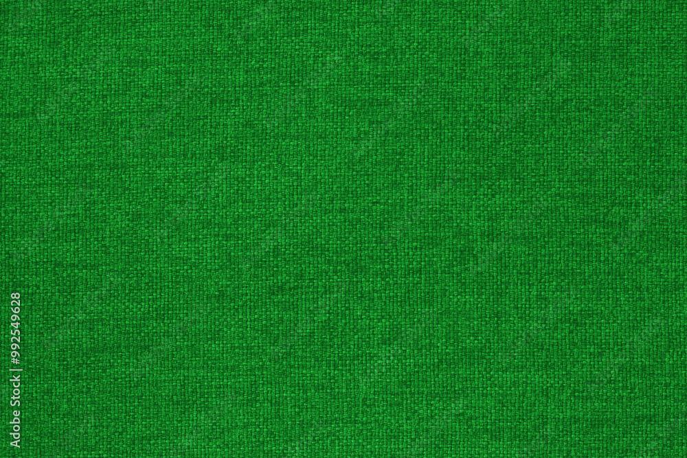 Fototapeta premium Green cotton fabric texture background, seamless pattern of natural textile.