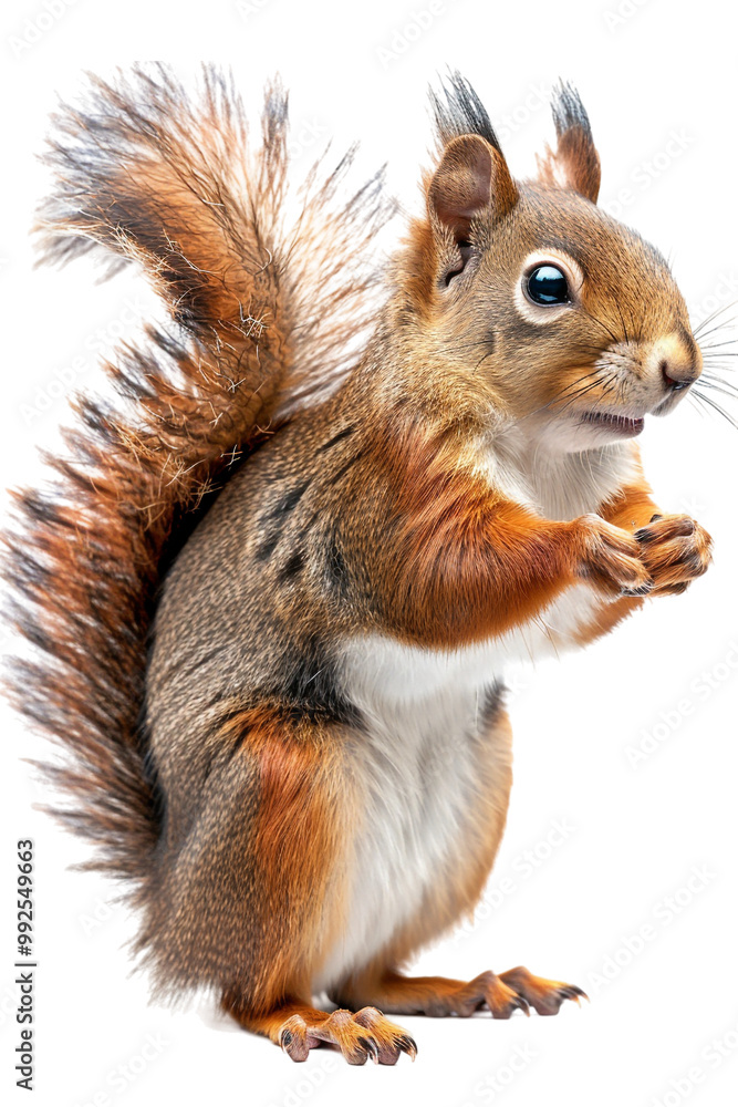Obraz premium squirrel all alone on a transparent background