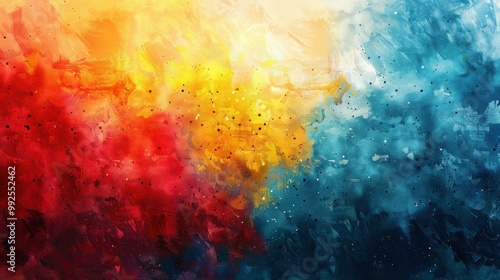 Spain Flag Watercolor Painting with Country Map Shape and Sports Team Concept for National Day Celebrations in October - Vector Design