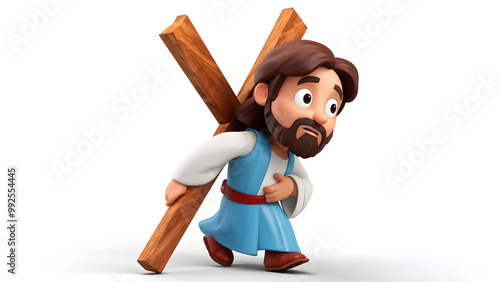 Jesus cartoon 3D image