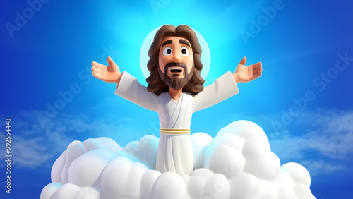 Jesus cartoon 3D image