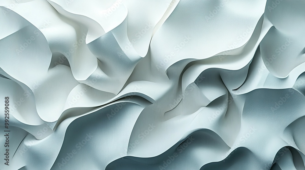 Fototapeta premium Abstract Textured White and Grey Swirling Surface