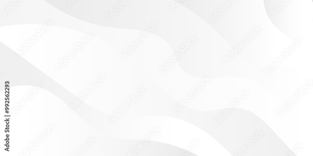 Obraz premium Vector white wave abstract background for website, banner, poster, brochure.