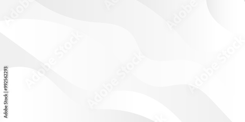 Vector white wave abstract background for website, banner, poster, brochure.