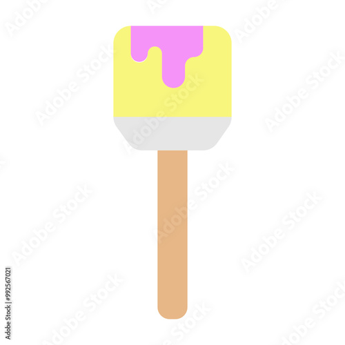 Paintbrush Vector Flat Icon Design