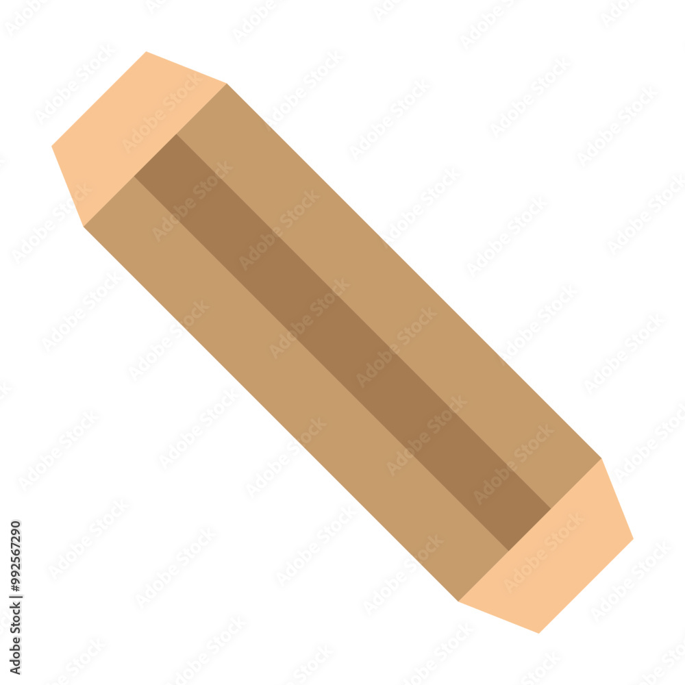 Wooden Dowels Vector Flat Icon Design Wooden Dowels Vector Flat Icon Design