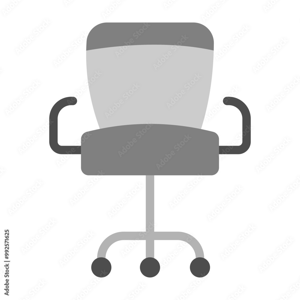 Office Chair Vector Flat Icon Design Office Chair Vector Flat Icon Design