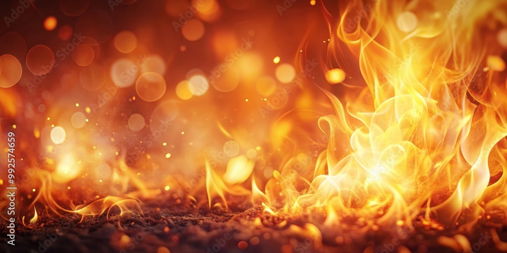 Burning fire abstract background with warm tones and light leak effect , fire, warm, yellow, red, brown, noisy, grainy Burning fire abstract background with warm tones and light leak effect , fire, warm, yellow, red, brown, noisy, grainy