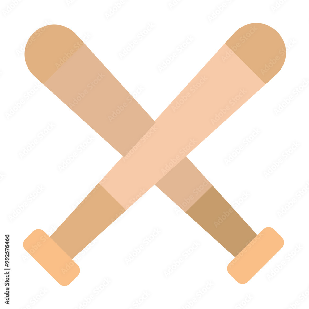 Baseball Bat Vector Flat Icon Design Baseball Bat Vector Flat Icon Design