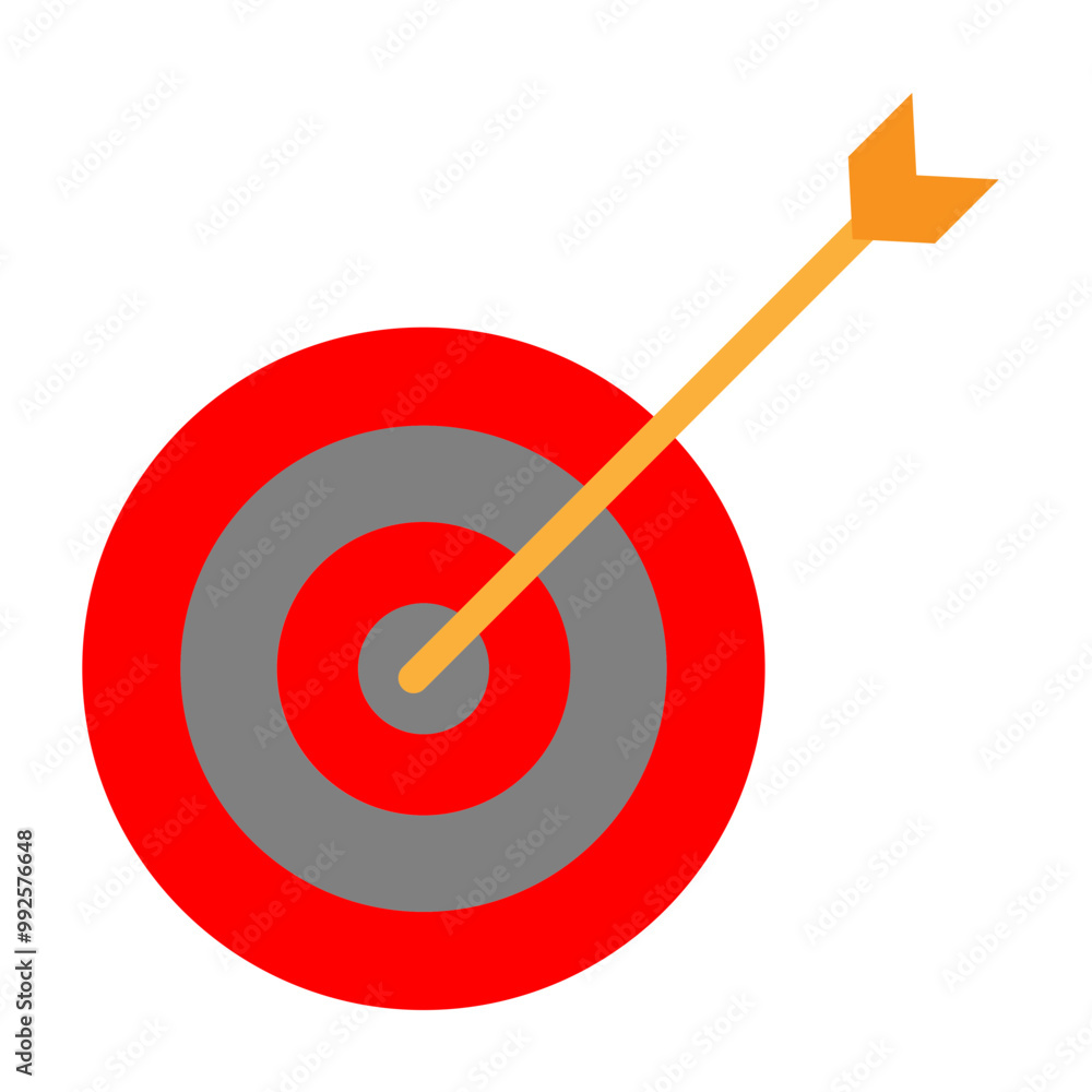 Archery Target Vector Flat Icon Design Archery Target Vector Flat Icon Design