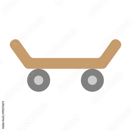 Skateboard Vector Flat Icon Design