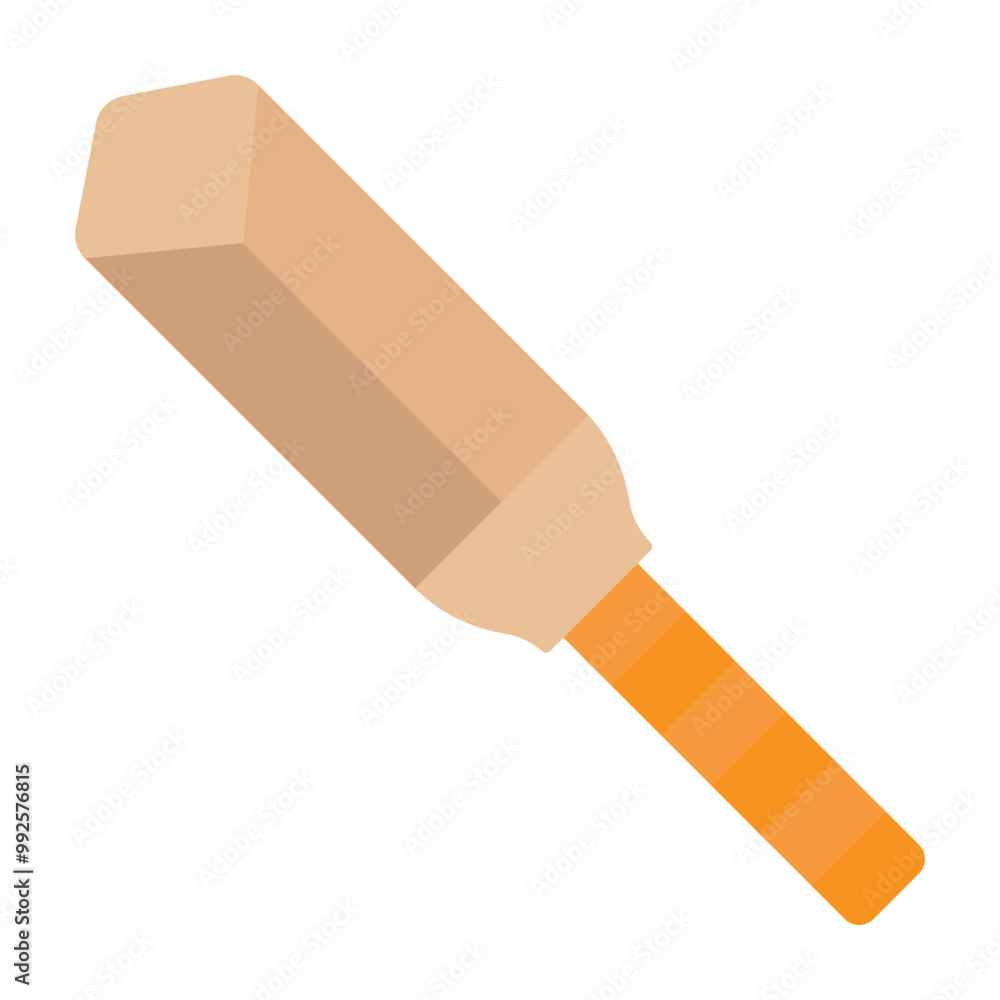 Cricket Bat Vector Flat Icon Design Cricket Bat Vector Flat Icon Design
