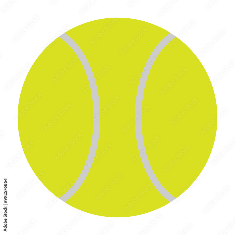 Tennis Ball Vector Flat Icon Design Tennis Ball Vector Flat Icon Design