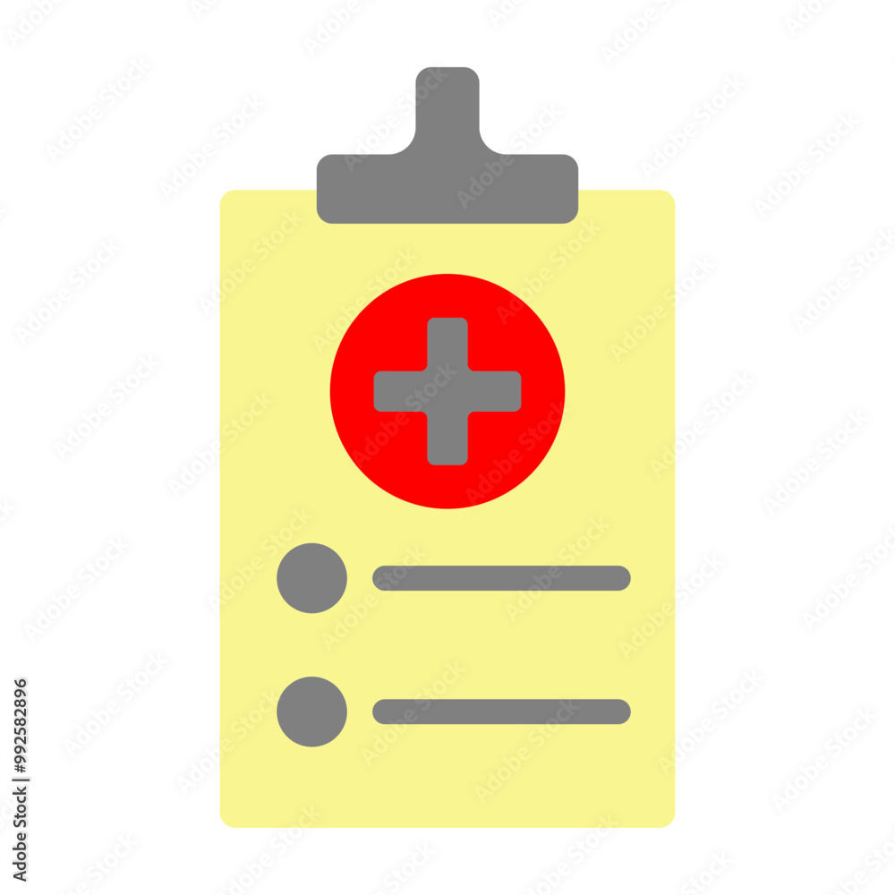 Obraz premium Medical Chart Vector Flat Icon Design