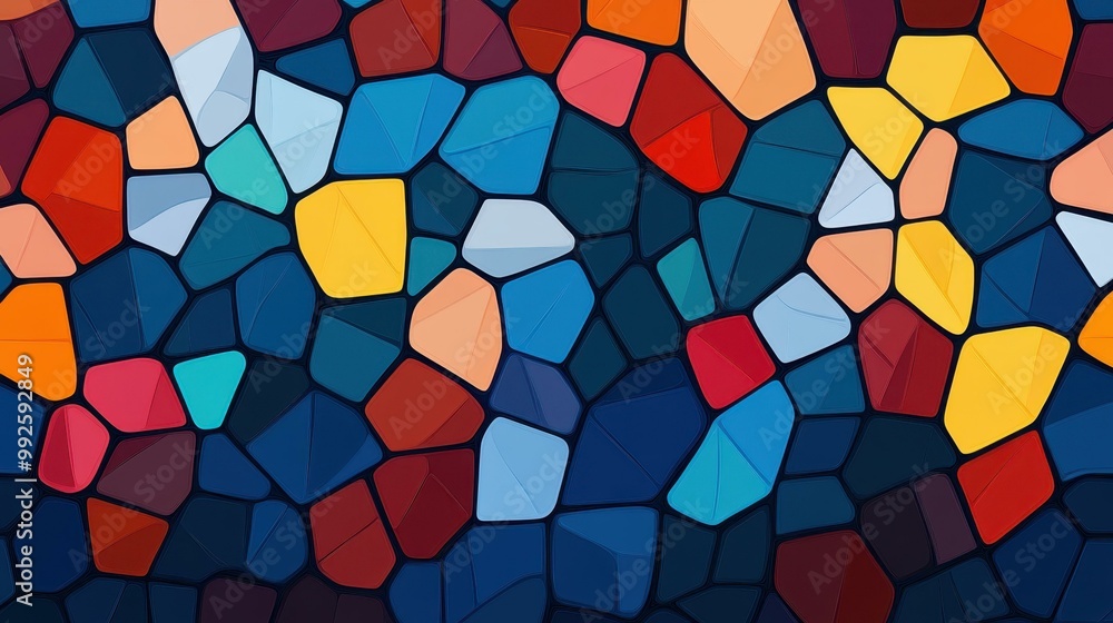 Explore a modern abstract design featuring triangulated spheres and a playful flat illustration style with textures. Explore a modern abstract design featuring triangulated spheres and a playful flat illustration style with textures.