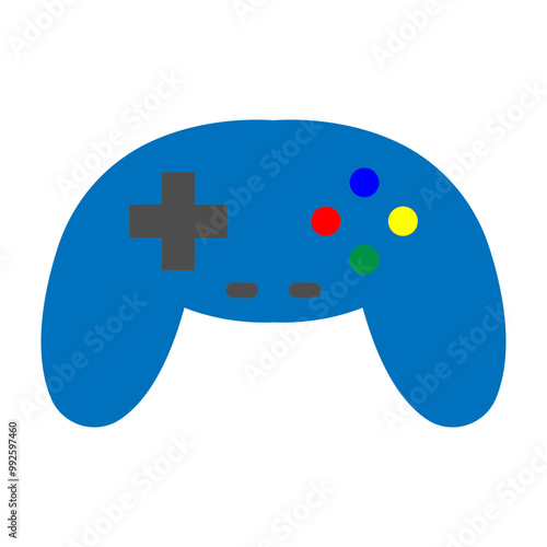 Game Controller Vector Flat Icon Design