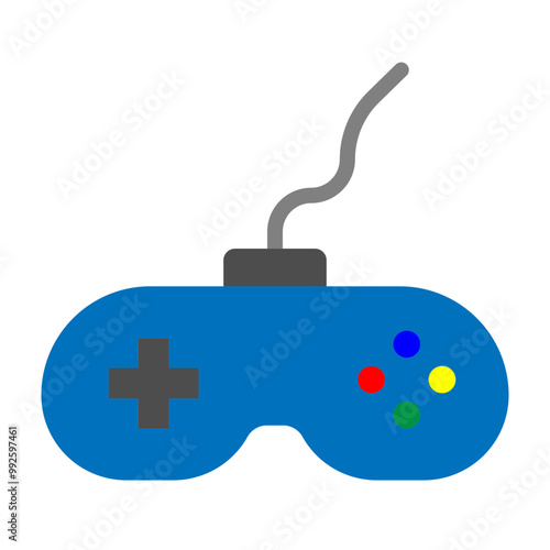 Joystick Vector Flat Icon Design