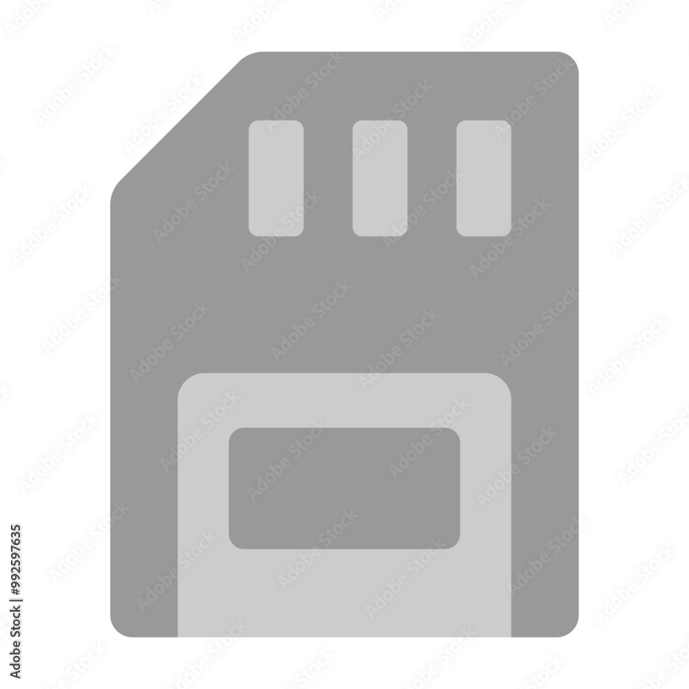 Memory Card Vector Flat Icon Design Memory Card Vector Flat Icon Design