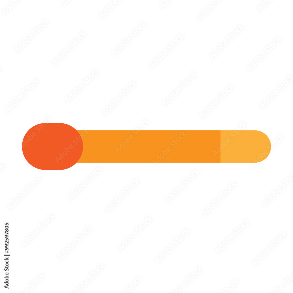 Mana Bar Vector Flat Icon Design