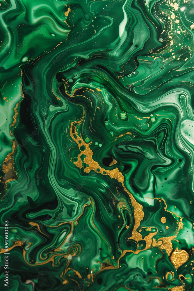 Trendy green psychedelic liquid marble abstract art background design Trendy green psychedelic liquid marble abstract art background design