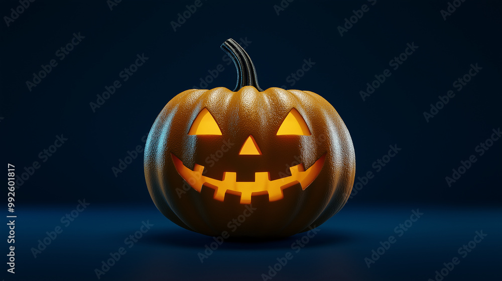 A pumpkin with a smiley face on it A pumpkin with a smiley face on it