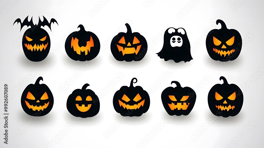 Halloween Font Featuring Eerie Shadow Effects with Glowing Pumpkin and Ghost Icons, Perfect for Spooky Invitations, Decorations, and Seasonal Projects to Capture the Halloween Spirit Halloween Font Featuring Eerie Shadow Effects with Glowing Pumpkin and Ghost Icons, Perfect for Spooky Invitations, Decorations, and Seasonal Projects to Capture the Halloween Spirit