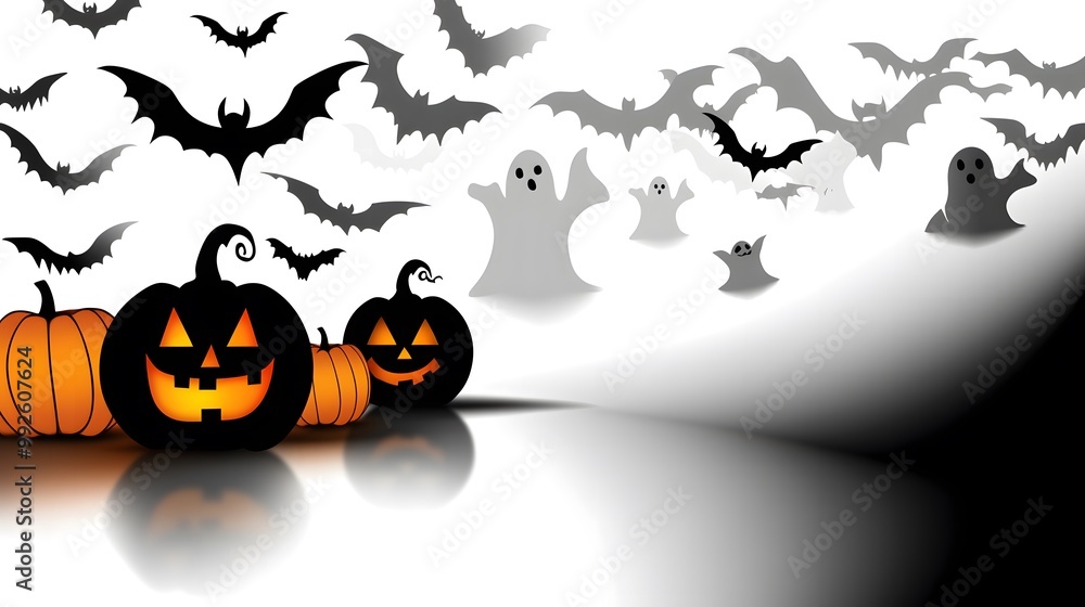 Halloween Font Featuring Eerie Shadow Effects with Glowing Pumpkin and Ghost Icons, Perfect for Spooky Invitations, Decorations, and Seasonal Projects to Capture the Halloween Spirit Halloween Font Featuring Eerie Shadow Effects with Glowing Pumpkin and Ghost Icons, Perfect for Spooky Invitations, Decorations, and Seasonal Projects to Capture the Halloween Spirit